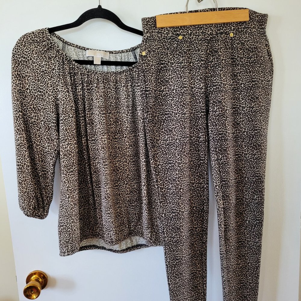 Michael Kors Leopard Top and Pants